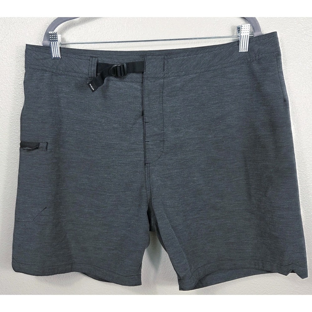prAna Men's Hybrid Board Shorts‎ Gray Size 36 Swim Outdoor